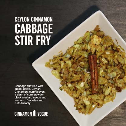 cinnamon cabbage stir fry